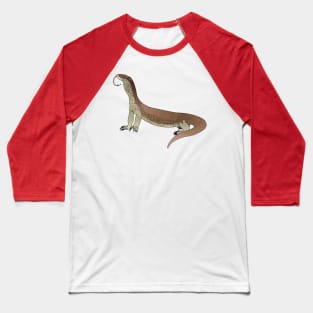 Monitor lizard cartoon illustration Baseball T-Shirt